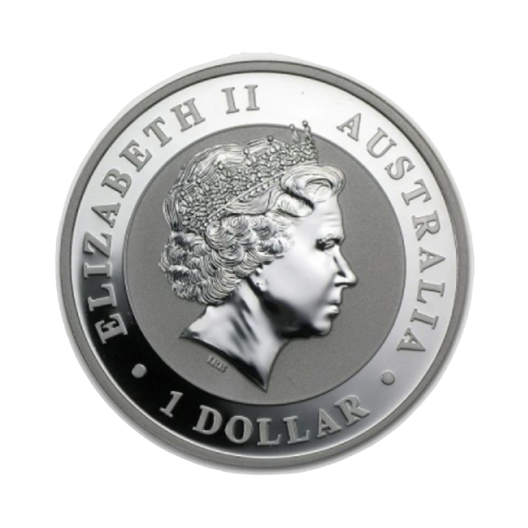 1 troy ounce zilveren Koala munt 2011 achterkant
