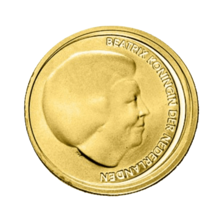 Gouden tientje: Nederlandse gouden 10 Euro munt achterkant