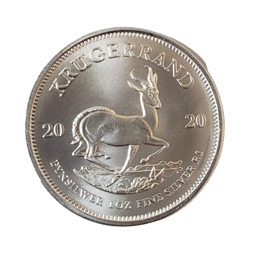 Zilveren Krugerrand voorzijde