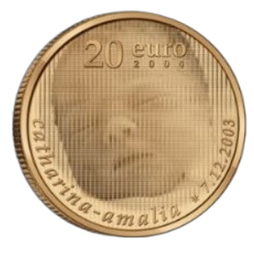 Gouden munt 20 Euro Amalia 2004 voorkant