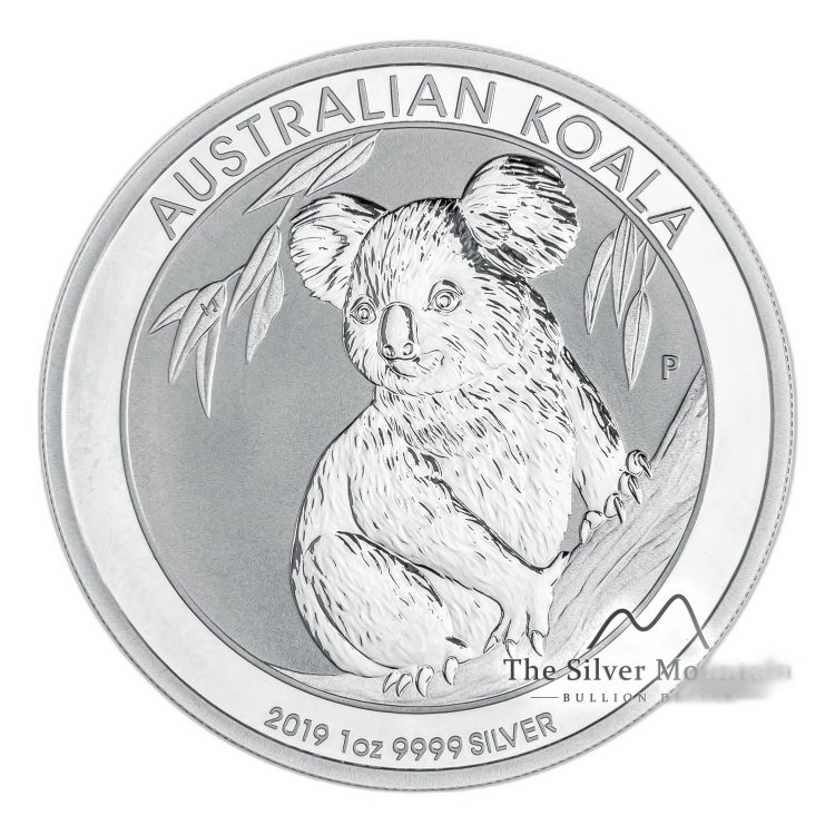 1 troy ounce zilveren Koala munt 2019 voorkant