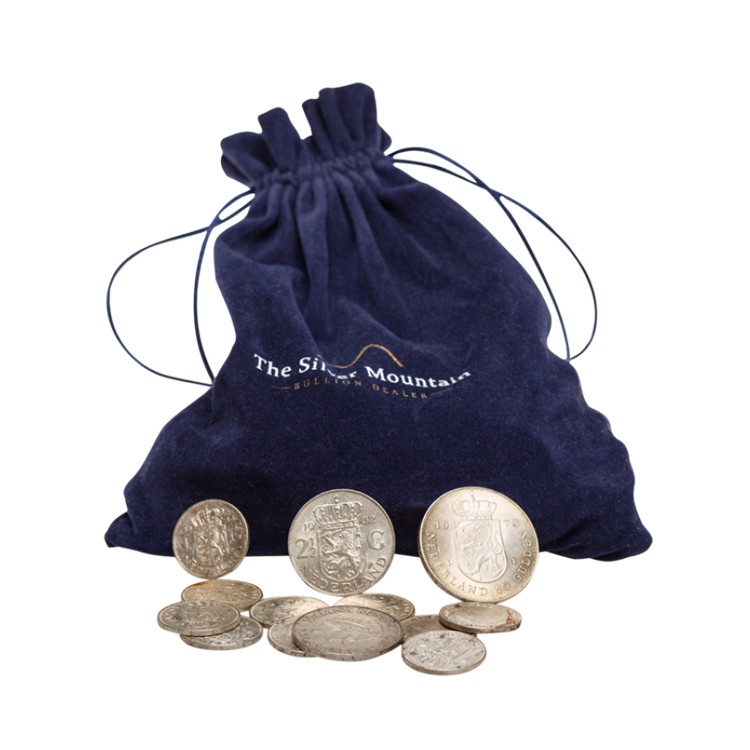 5 kilo puur zilver Nederlands muntgeld perspectief 2