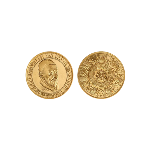 Gouden penning Willem van Oranje 1964 voorkant