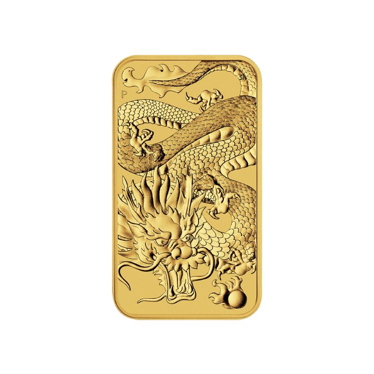 1 troy ounce gouden Rectangular Dragon 2022