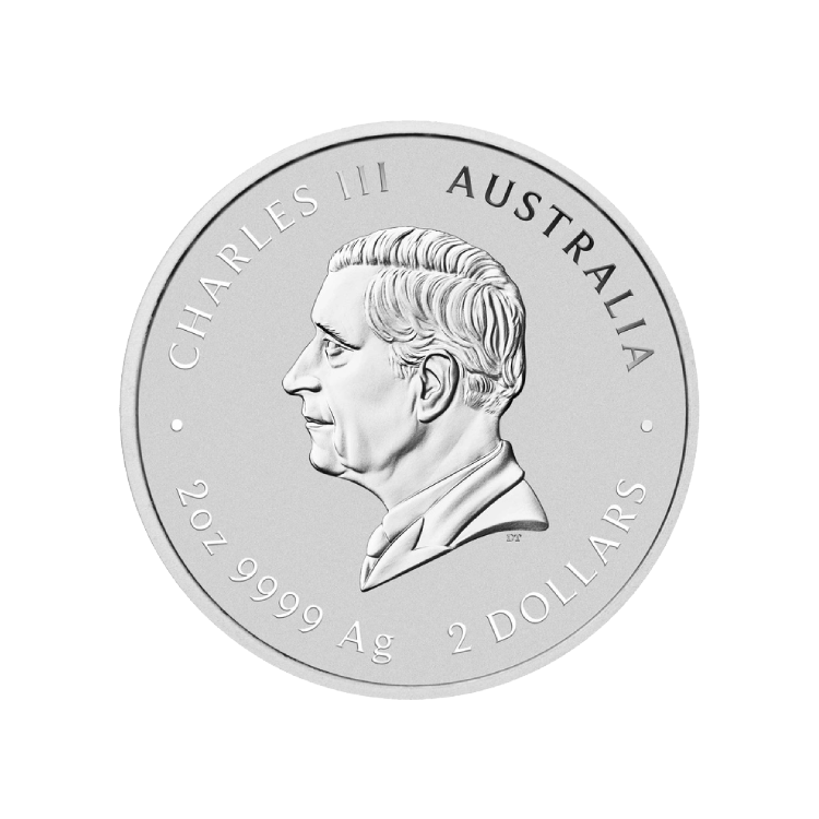 2 troy ounce zilveren Lunar III - Year of the Horse 2026 perspectief 1
