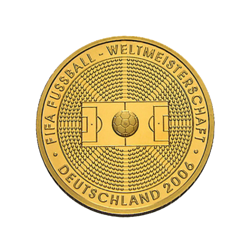 1/2 troy ounce gouden FIFA Herdenkingsmunt voorkant