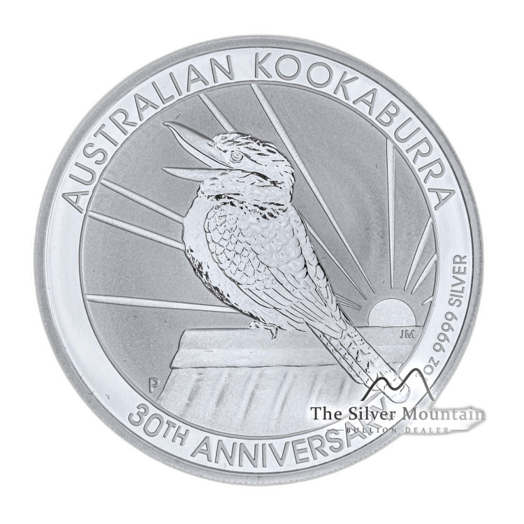 1 troy ounce zilveren Kookaburra munt 2020 voorkant