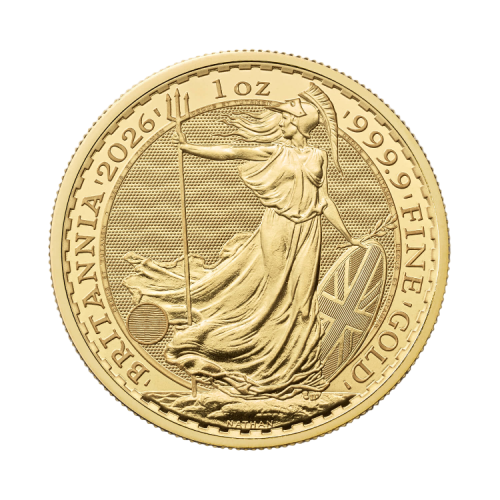 Voorzijde 1 troy ounce gouden Britannia 2026