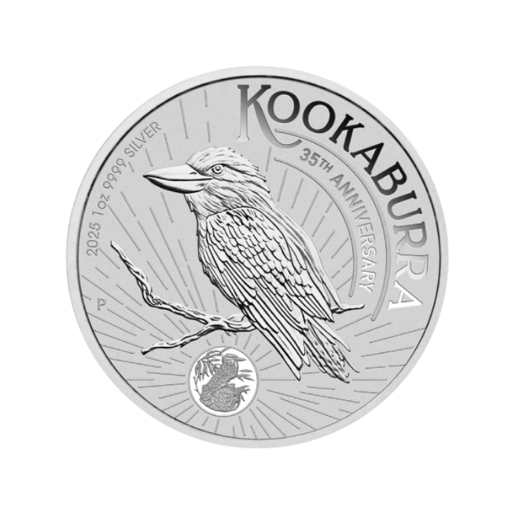 1 oz zilveren Kookaburra 2025 voorkant