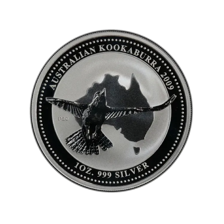 1 troy ounce zilveren premium munt perspectief 1