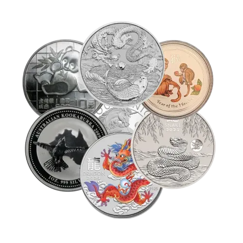 1 troy ounce zilveren premium munt voorkant
