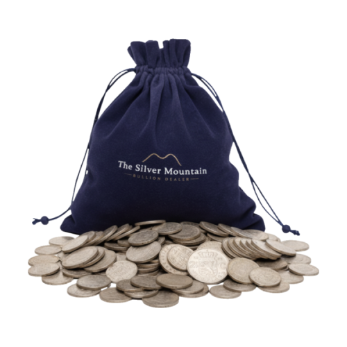 2 kilo puur zilver Nederlands muntgeld voorkant