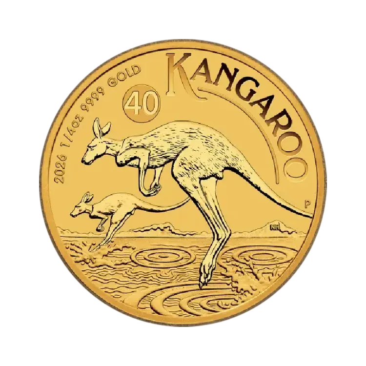 1/4 troy ounce gouden Kangaroo munt 2026