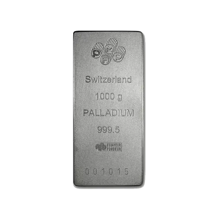 1 kilo palladium baar voorkant
