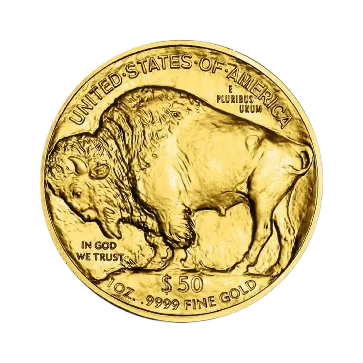 Gouden American Buffalo 1 oz 2026 achterkant