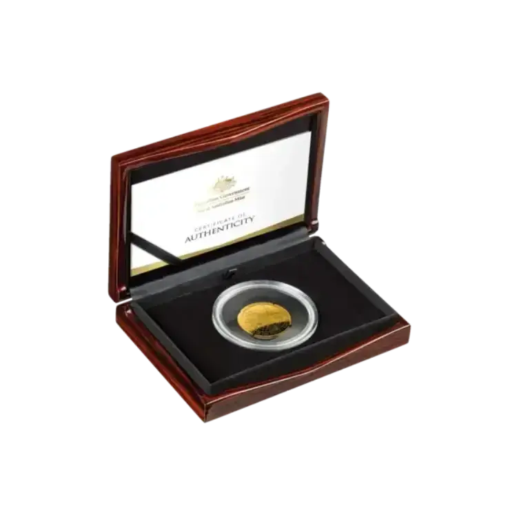 1 troy ounce gouden New Map of The World | Proof perspectief 1
