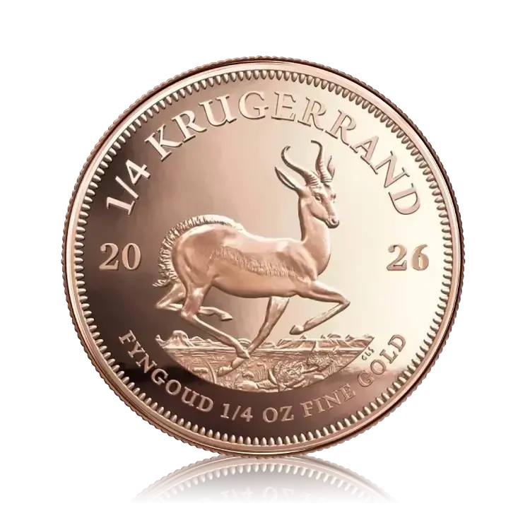 Gouden Krugerrand munt 1/4 troy ounce 2026