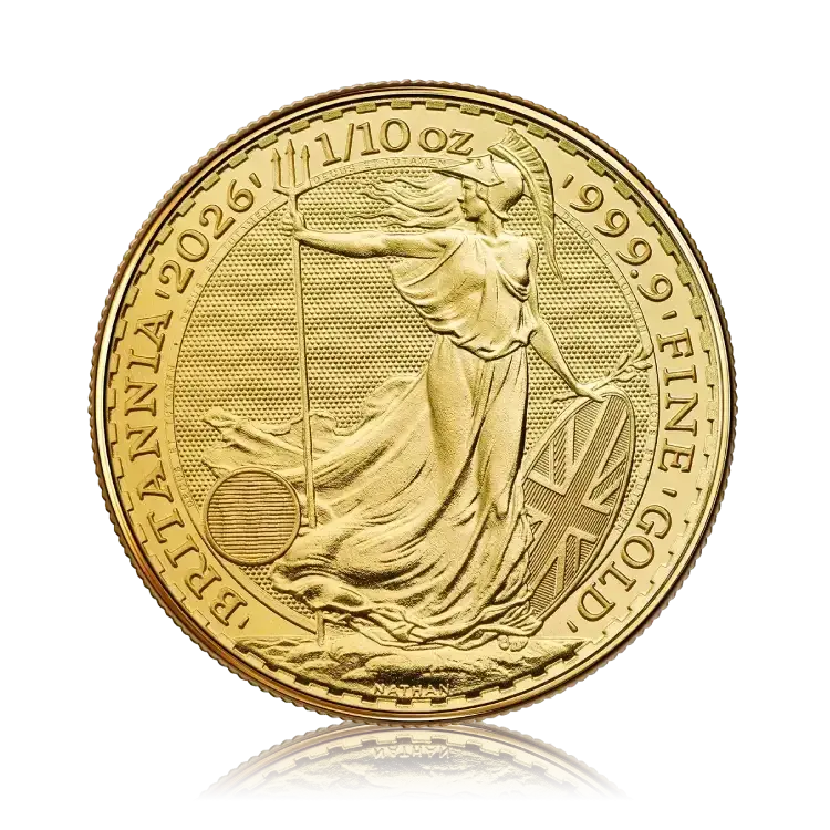 2026 Britannia goud 1/10 troy ounce
