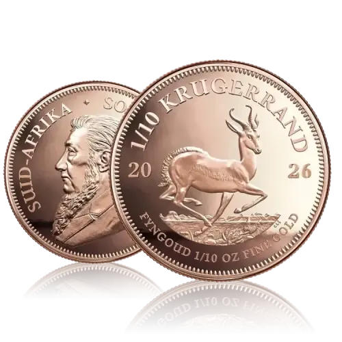 1/10 troy ounce gouden Krugerrand munt 2026