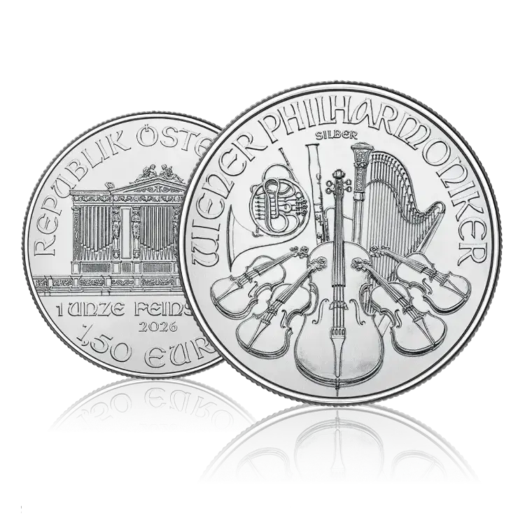 1 oz Wiener Philharmoniker zilver 2026