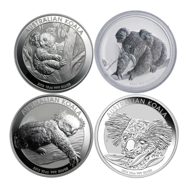 10 troy ounce zilveren munt divers voorkant