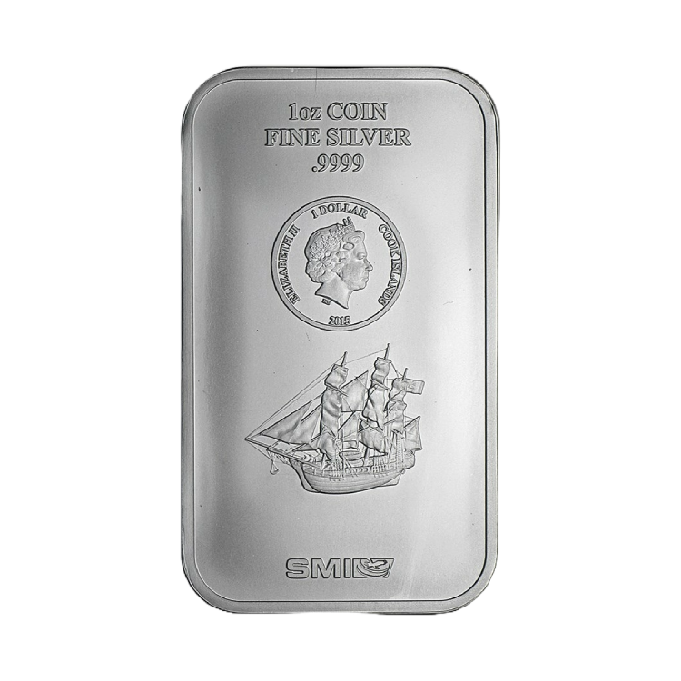 1 troy ounce zilveren muntbaar diverse producenten voorkant