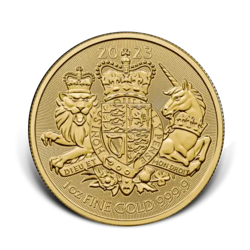 1 troy ounce gouden munt Royal Arms voorgaande jaargangen voorkant