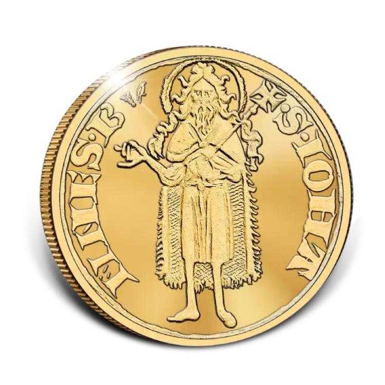 1 troy ounce gouden Florin Proof 2024 - oplage van slechts 15 munten perspectief 1