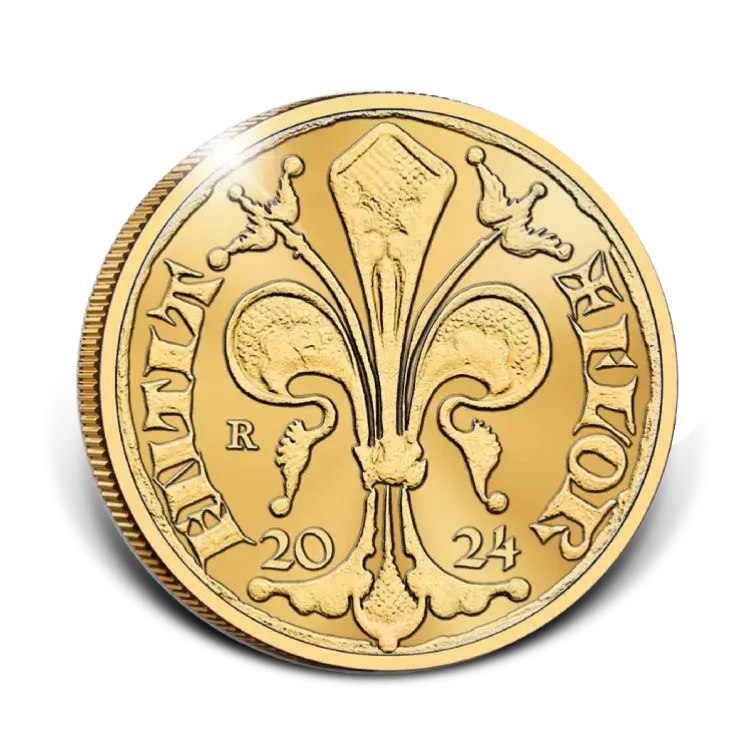 1 troy ounce gouden Florin Proof 2024 - oplage van slechts 15 munten perspectief 2