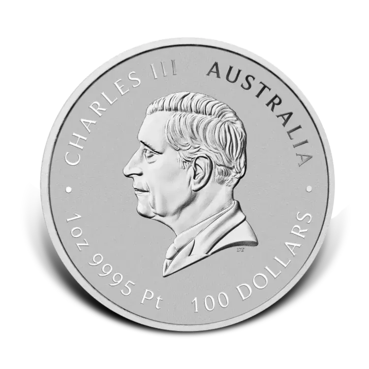 1 troy ounce platina Lunar III Year of the Horse 2026 achterkant