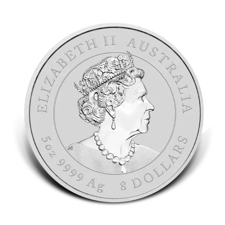 5 troy ounce zilveren munt Lunar Year of the Ox 2021 achterkant