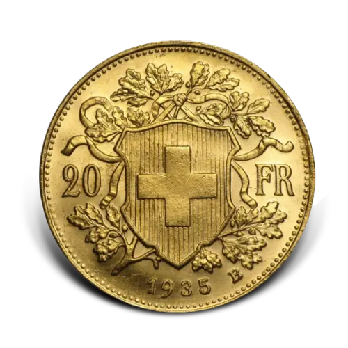 Gouden 20 Francs Zwitserland voorkant
