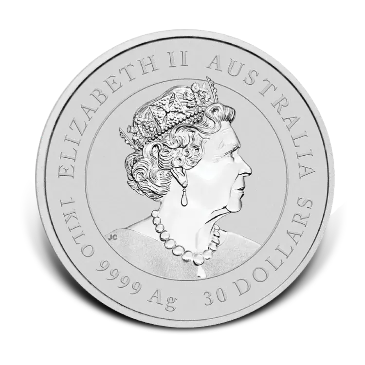 1 kilo zilveren Lunar munt Year of the Ox 2021 achterkant