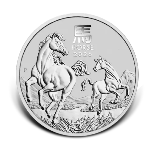 1 kg zilveren Lunar III Year of the Horse 2026