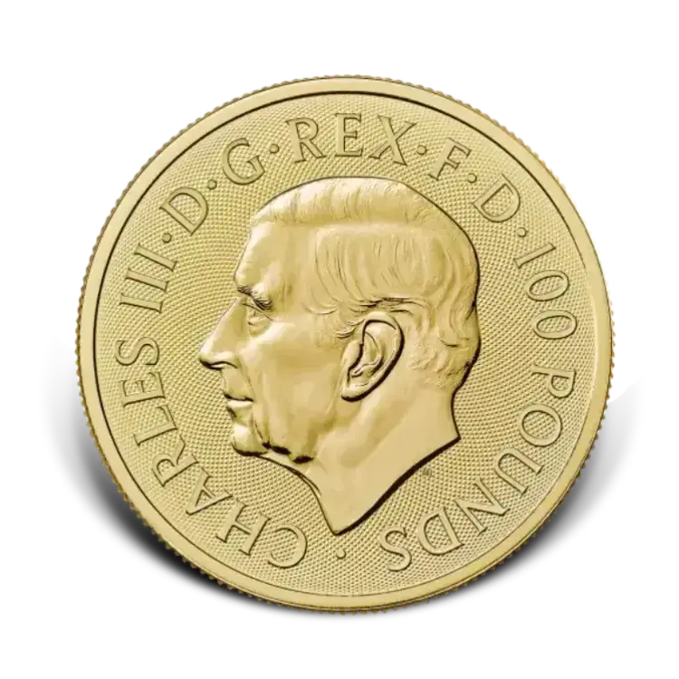 1 troy ounce gouden Tudor Beasts Royal Dragon 2026 achterkant