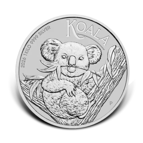 1 kilo zilveren Koala munt 2026 voorkant