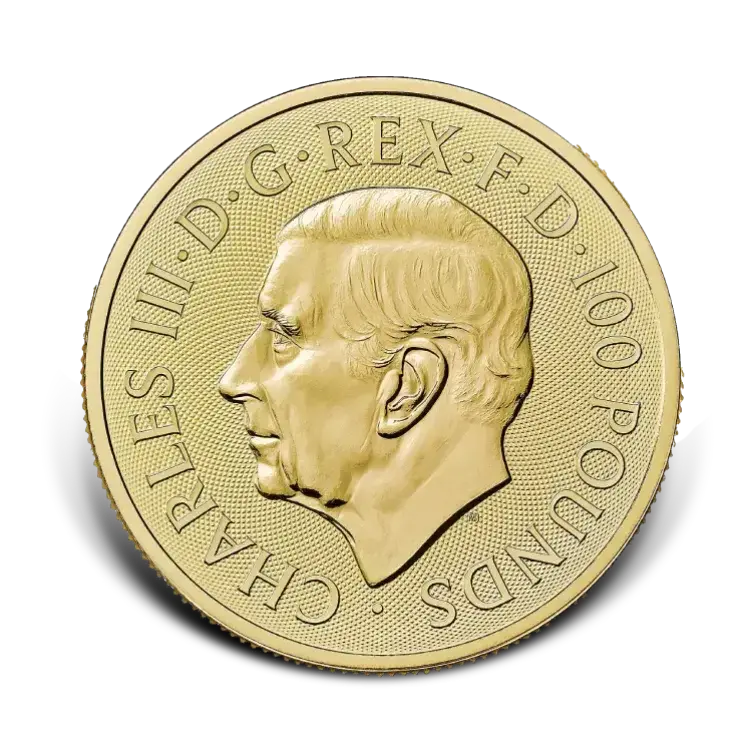 1 troy ounce gouden Tudor Beasts Seymour Panther munt 2026 achterkant