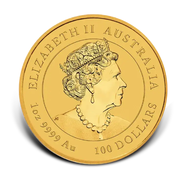 1 troy ounce gouden Lunar munt Year of the Mouse 2020 achterkant