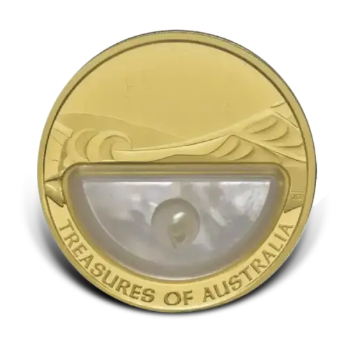1 troy ounce gouden Treasures of Australia Pearls 2011 voorkant