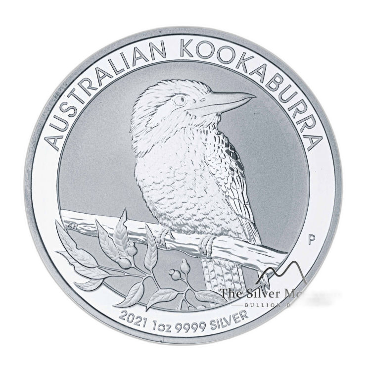 1 troy ounce zilveren Kookaburra munt 2021 voorkant