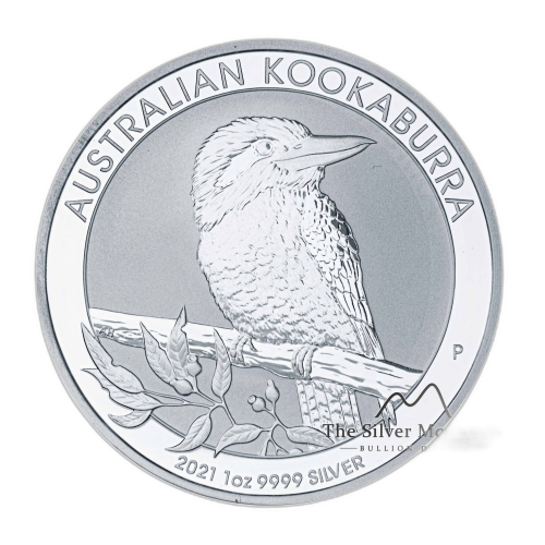 1 troy ounce zilveren Kookaburra munt 2021 voorkant