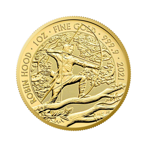 1 troy ounce Myths and Legends Robin Hood 2021 voorkant