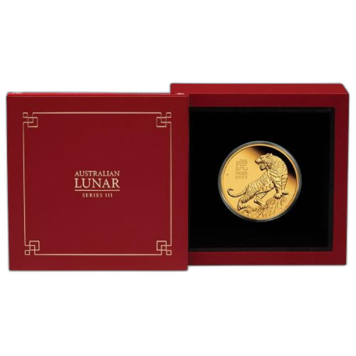 1 Troy ounce gold coin Lunar 2022 Proof front