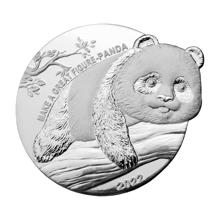 1 troy ounce zilveren Make a Great Figure-Panda