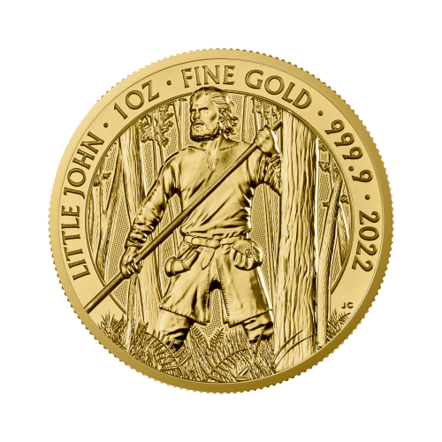 1 troy ounce gouden munt Little John 2022 voorkant