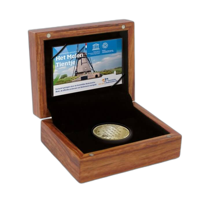 "Het Molen tientje" 10 Euro Goud Proof - Gouden Tientje voorkant