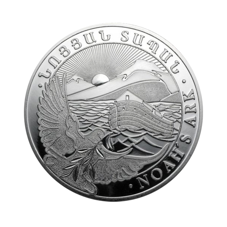 Zilveren Noah's Ark munt van 1 troy ounce