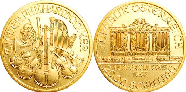 gouden philharmoniker munt